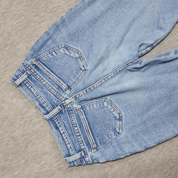 RARE!! Vintage 90's X-AM Brand High Rise Tapered Leg "Mom" Fit Light Wash Jeans - Picture 6 of 15